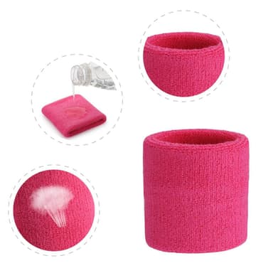 Pannband och armband set 3 delar Rosa