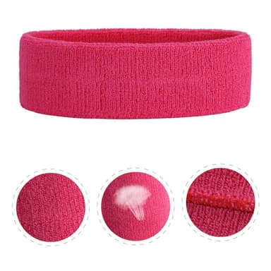 Pannband och armband set 3 delar Rosa