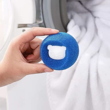 Hårborttagningsboll för tvättmaskin 6 st Blå