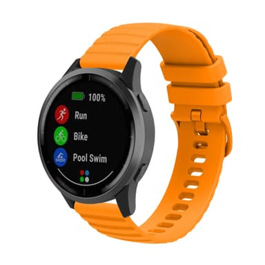 Klockarmband silikon Orange 20 mm