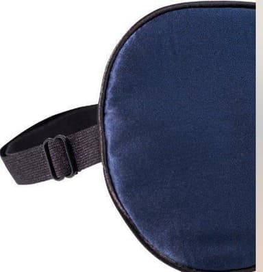 Sovmask 100% silke Mörkblå