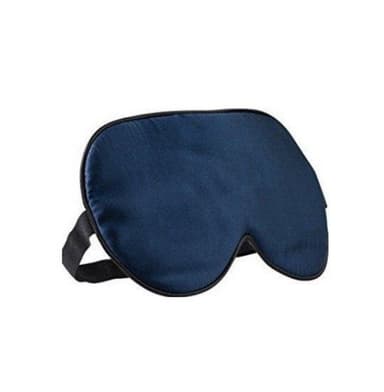 Sovmask 100% silke Mörkblå