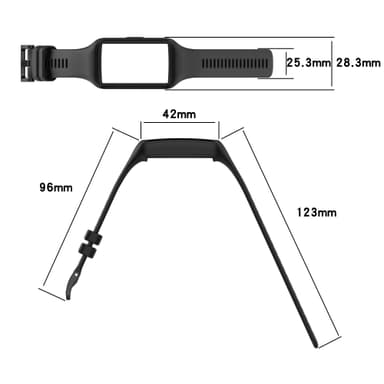 Klockarmband med klockfodral silikon Grå