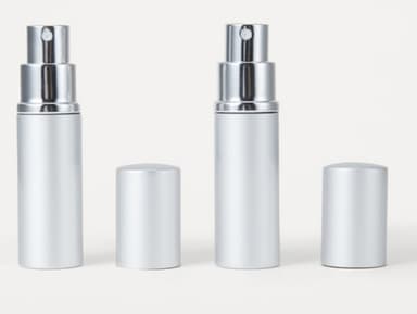 Mini refill parfymflaskor 2-pack Silver