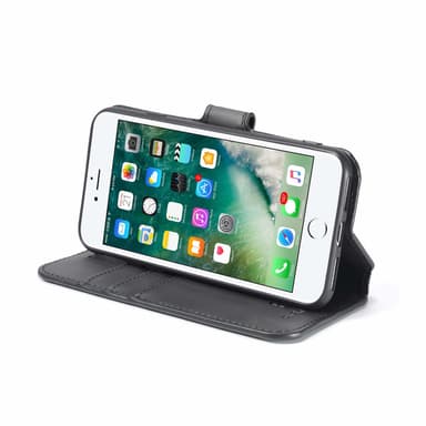 iPhone 7/8 mobilfodral PU-läder Svart