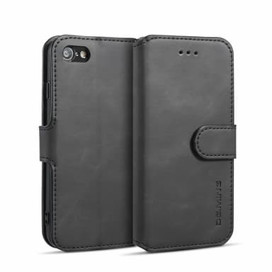 iPhone 7/8 mobilfodral PU-läder Svart
