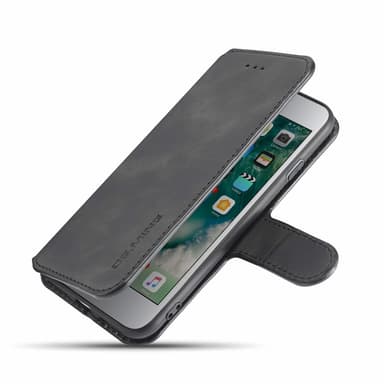 iPhone 7/8 mobilfodral PU-läder Svart