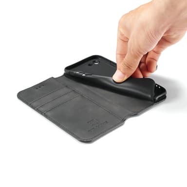 iPhone 7/8 mobilfodral PU-läder Svart