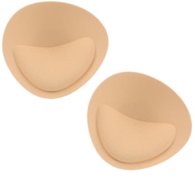Avtagbara ventilerande bh-inläggsdynor Beige 3 cm