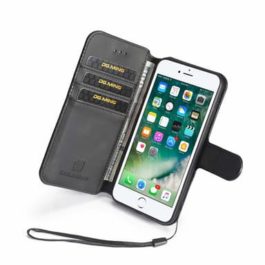 iPhone 7/8 mobilfodral PU-läder Svart