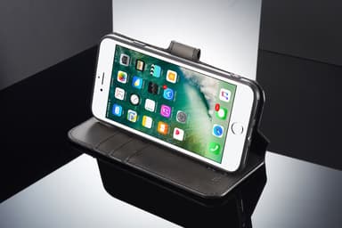 iPhone 7/8 mobilfodral PU-läder Svart