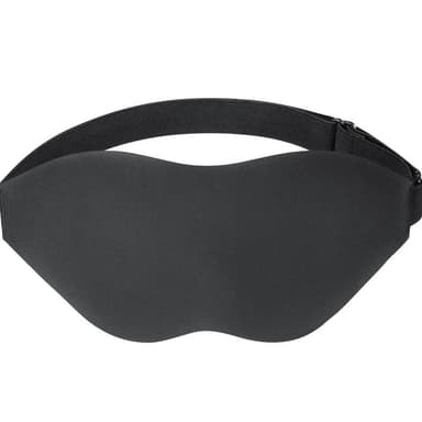 Ultramjuk sovmask/ögonmask sova Svart