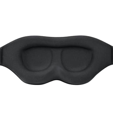 Ultramjuk sovmask/ögonmask sova Svart