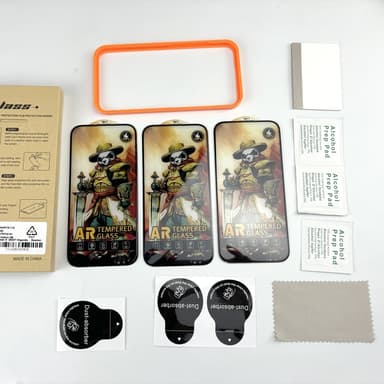 Telefonskärmskydd med hög klarhet mot fingeravtryck 3-pack  iPhone 15
