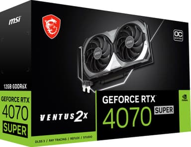 MSI GeForce RTX 4070 SUPER Ventus 2X OC 12GB grafikkort