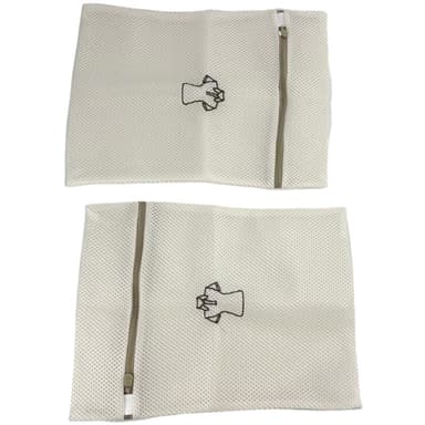 Set med 2 tvättpåsar med broderi XL