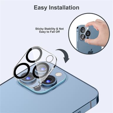 3-pack kameraskydd härdat glas iPhone 15 Pro