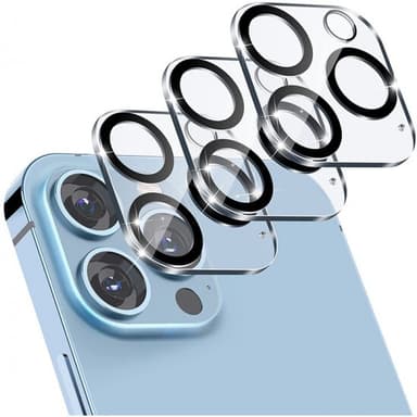 3-pack kameraskydd härdat glas iPhone 15 Pro
