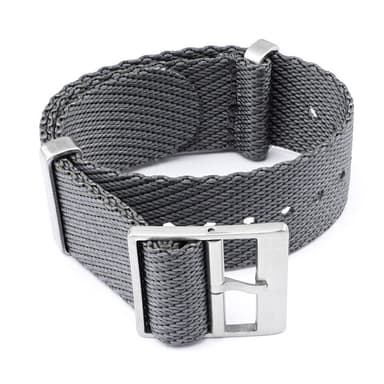 Nylon klockarmband för Tudor Heritage Black Bay Grå S