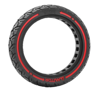 Punkteringsfritt däck Xiaomi M365 8,5x2,0 (230x50) Svart/röd