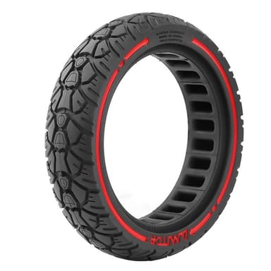 Punkteringsfritt däck Xiaomi M365 8,5x2,0 (230x50) Svart/röd