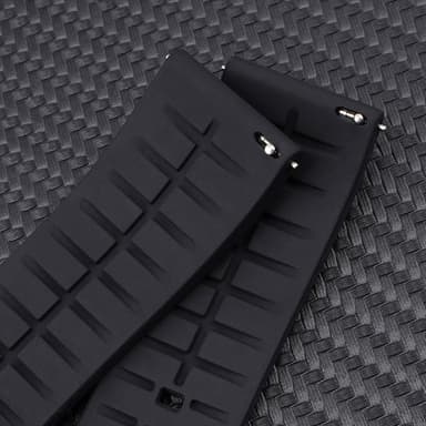 Klockarmband i silikon för Huawei GT och Samsung Galaxy klockor Svart