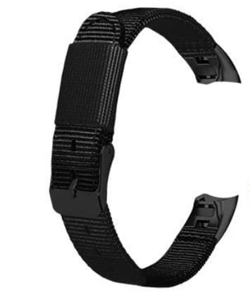 Nylon klockarmband för Huawei Band 3/4Pro Svart