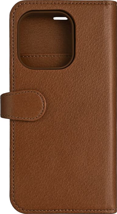 Buffalo iPhone 16 Pro 2in1 Läder MagSeries plånboksfodral (brunt)