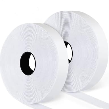 Kardborreband med självhäftande tejp Vit 3 cm / 8 m