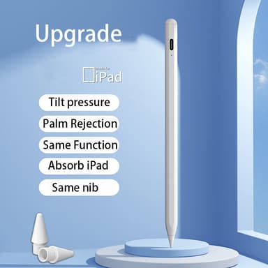 Universal Styluspenna för iPad med 4 spetsar Vit