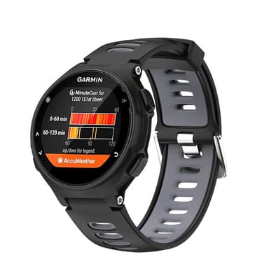 Garmin Forerunner 220/230/235/620/630/735XT armband Svart/Grå