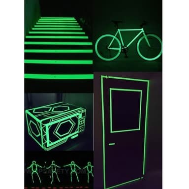 Självlysande fluoroscerande tejp - 10meter