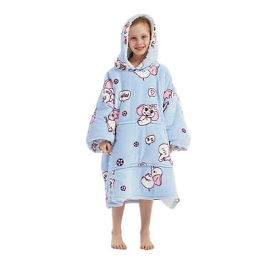 Oversized Hoodie till Barn - Elefanter (84cm)