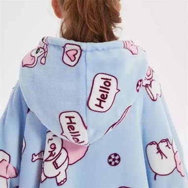 Oversized Hoodie till Barn - Elefanter (84cm)