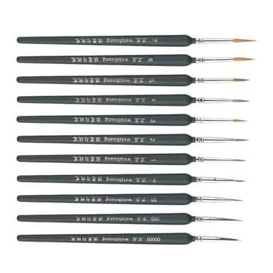 Penselset för vattenfärg 11-pack Mörkblå