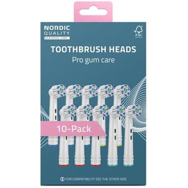 Nordic Quality Tandborst Pro Gum till Oral-B Power 10-pack