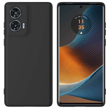 Liquid silikon skal Motorola Moto G85 - Svart