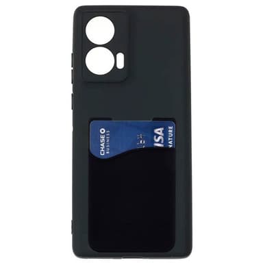 Silikon skal med korthållare Motorola Moto G24 - Svart