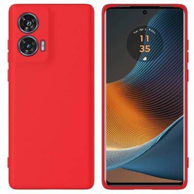 Liquid silikon skal Motorola Moto G85 - China Red