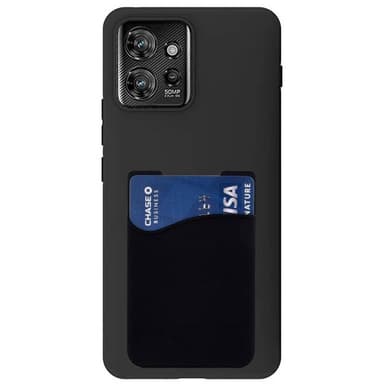 Silikon skal med korthållare Motorola ThinkPhone - Svart