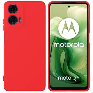 Liquid silikon skal Motorola Moto G24 - China Red