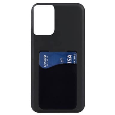 Silikon skal med korthållare Motorola Moto G04 - Svart