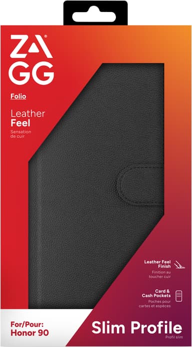 Zagg Honor 90 plånboksfodral (svart)