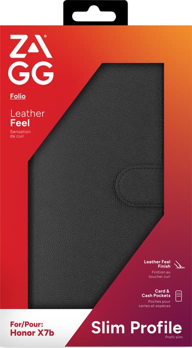 Zagg Honor X7b plånboksfodral (svart)