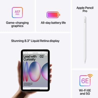 iPad mini A17 Pro Wi-Fi + Cellular 512GB  (Space Grey)