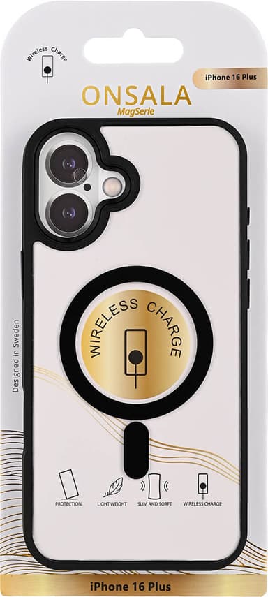 Onsala iPhone 16 Plus Bumper MagSeries skal (svart)