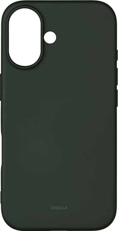 Onsala iPhone 16 silikonfodral (olivgrön)