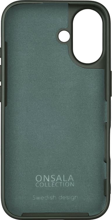 Onsala iPhone 16 silikonfodral (olivgrön)