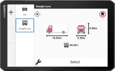 Garmin dēzl LGV820 lastbil GPS