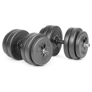 Gymstick Vinyl Barbell & Dumbbell Set 60 kg, Komplett viktset